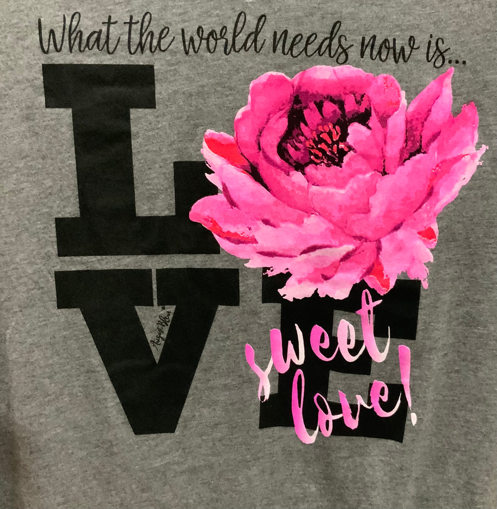 T-Shirt Love Sweet Love Grey