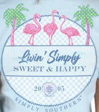 Simply Southern Living Simply Sweet HappyShort Sleeve T-Shirt