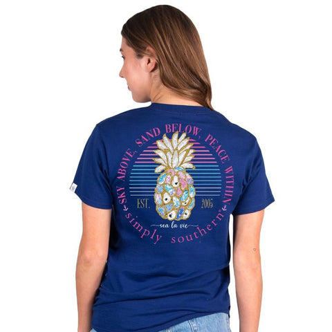 Simply Southern Oyster Pineapple Short Sleeve T-Shirt