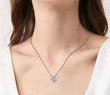 Eternity Fashion Zircon Love Knot Pendant Necklace