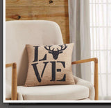 Accent Pillow Deer Love